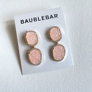 COPY - Baublebar Pink Stone Crystal Sparkle Rhinestone Vertical Drop Earrings N…